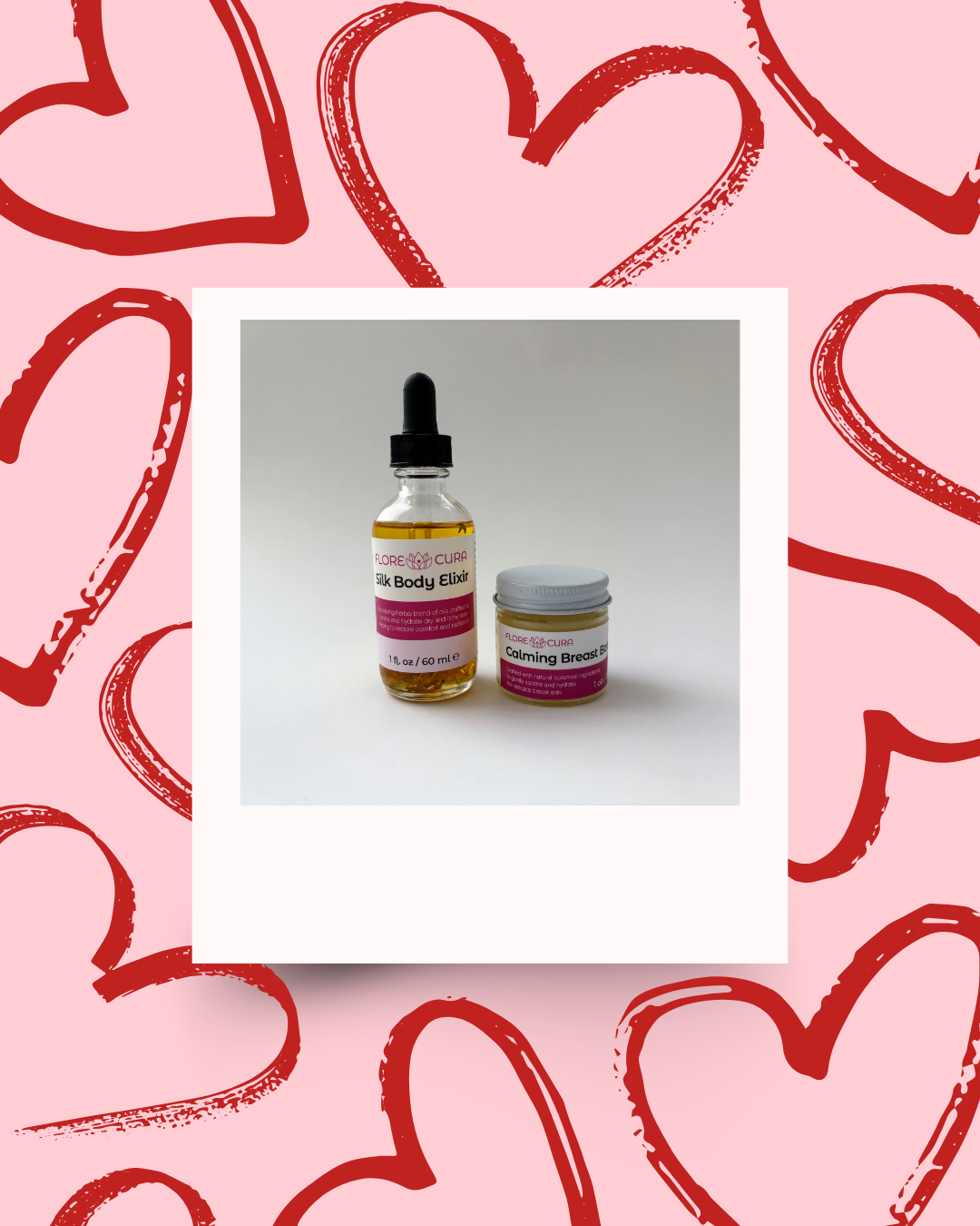 Gift for her - breast balm and body oil